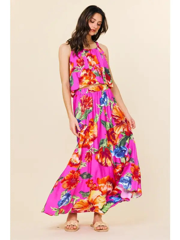Floral Maxi Skirt