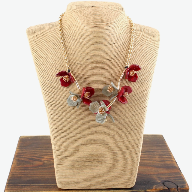 Flower Resin Necklace