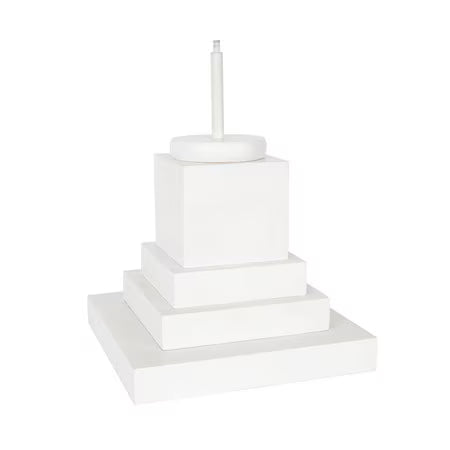 RTC - White Wood Display Pole - Short