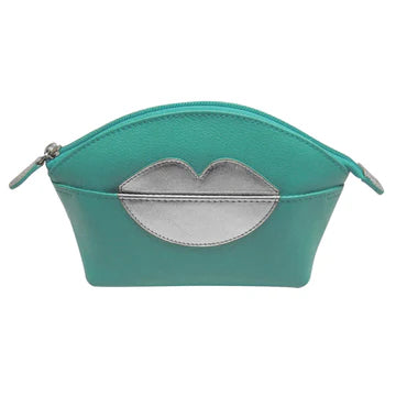 Hot Lips Cosmetic Case - Leather